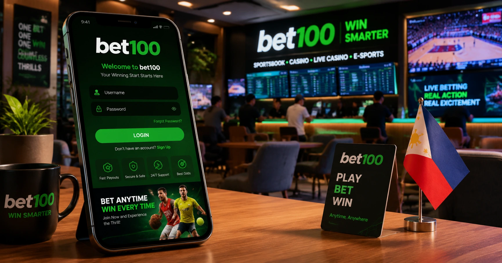 Enhancing Your Betting Experience with the bet100 login app in the Philippines - image 1