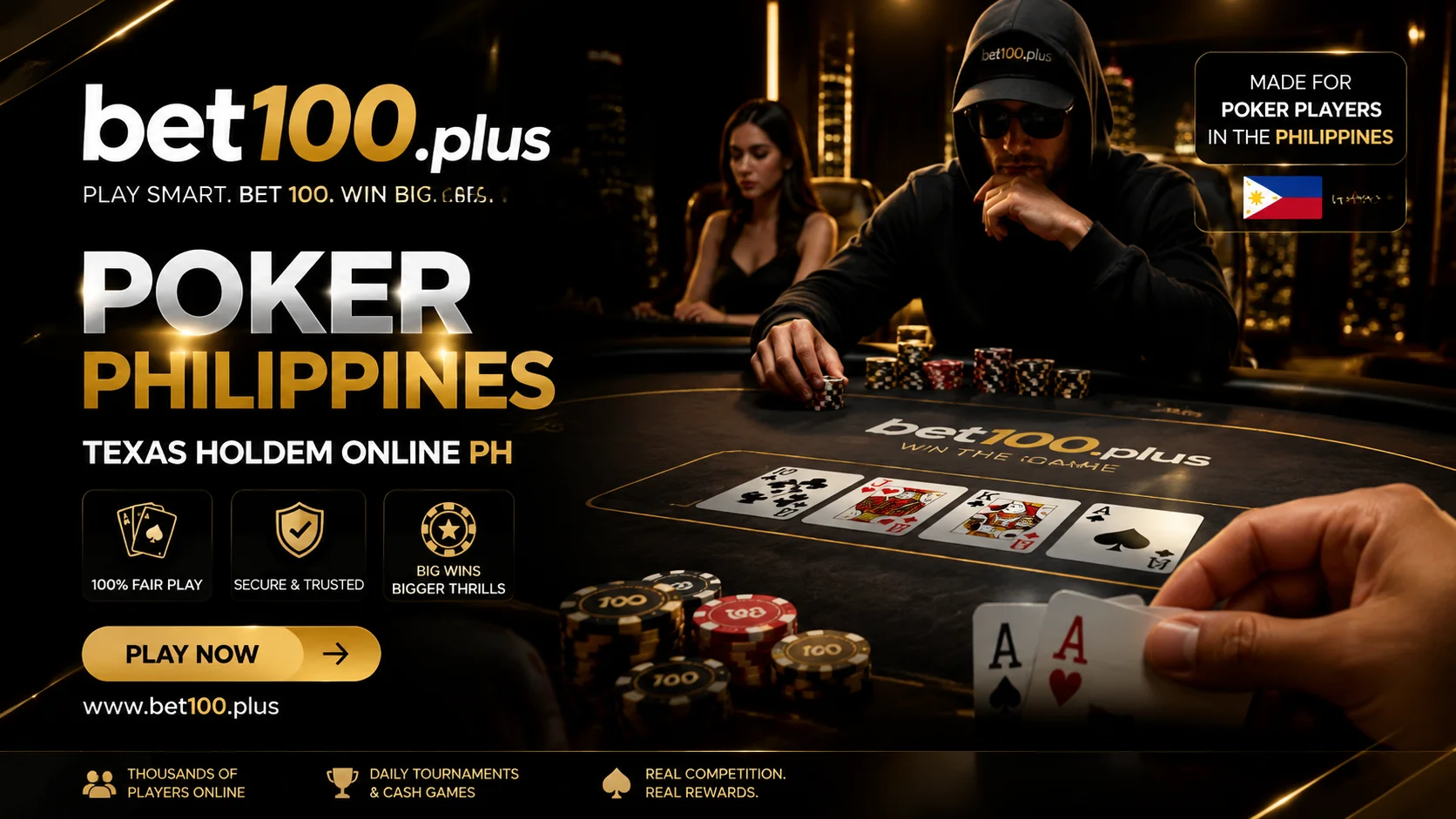 bet100.plus poker banner secondary